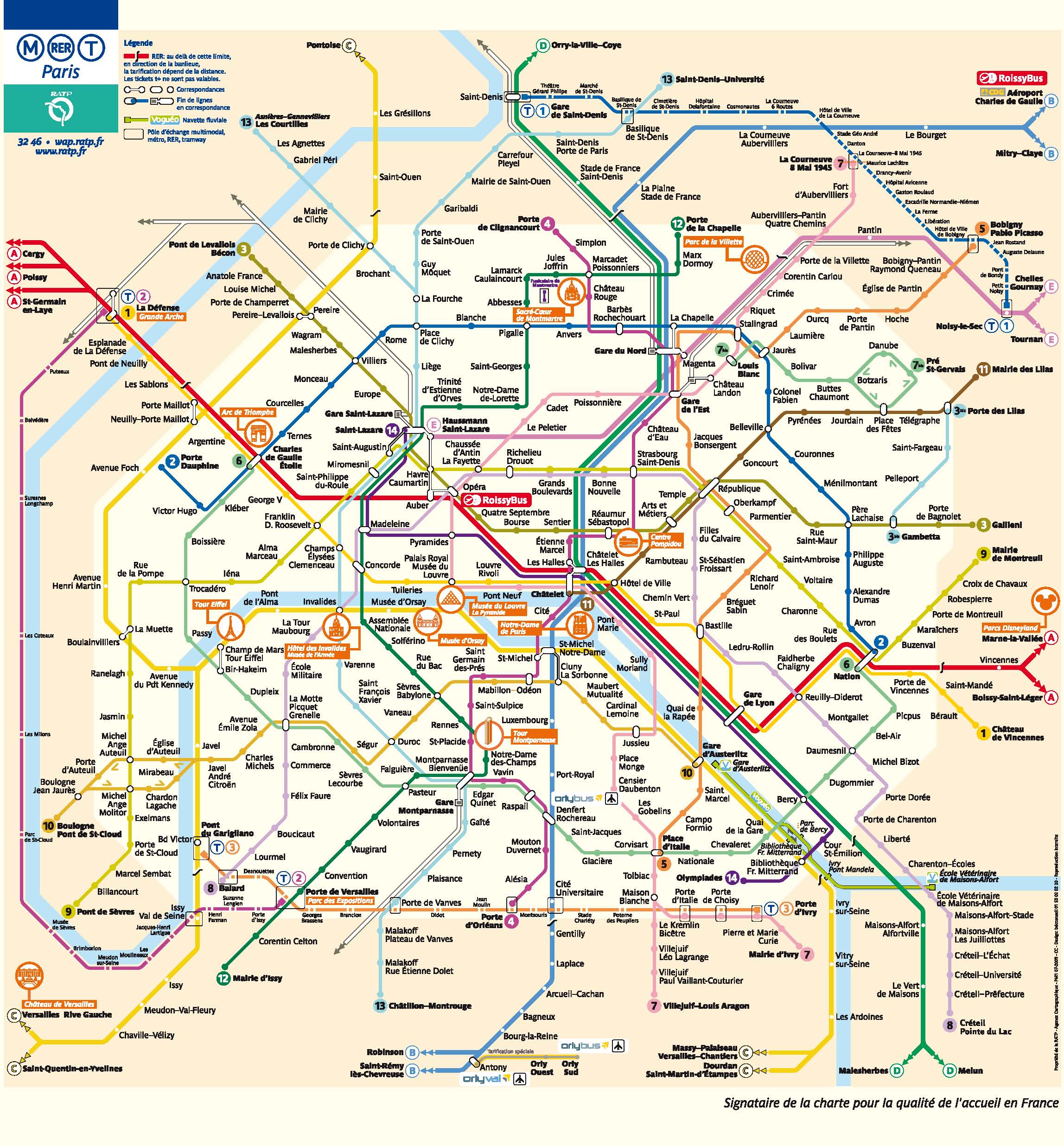 paris travel zones 1 3 map